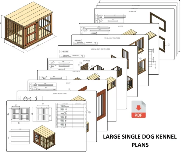 Large Single Dog Kennel
